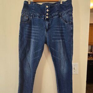 Women's Plus 3x Denim High Waist Skinny Jeans